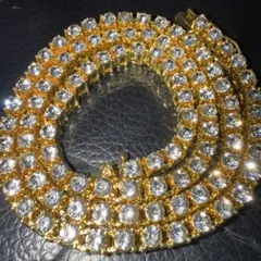 ゴールドテニスネックレス