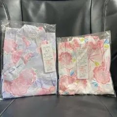 日本製生地　クロワッサンべべ　90 甚平　2つ