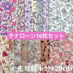 (土日限定価格‼️)リバティ生地　タナローン　はぎれセットN　16枚セット