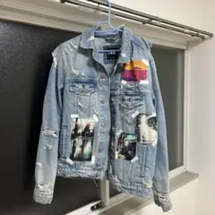 ZARA グラフィックデニムジャケット