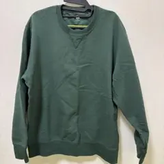 【美品】ユニクロ スウェットシャツ 長袖 グリーン