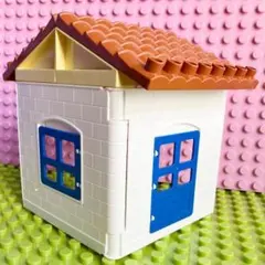 壁2枚(白色)+屋根セット 家 アンパンマンブロックラボ レゴデュプロ互換品のサムネイル