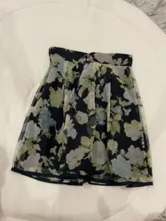 リランドチュール　花柄　シフォン　スカート