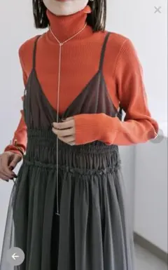 mystic キャミソールワンピース　グレー