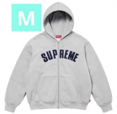 Supreme シュプリーム アーチサーマルジップアップフーディ グレー M