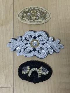 lattice ラティス　ヘアピンビーズ　3点セット