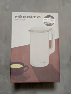 récolte レコルト自動調理ポット 限定カラーレッド 計3冊レシピ集付