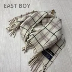 EAST BOY イーストボーイ ウール チェック マフラー 通学