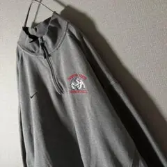 希少XL★ナイキ NIKE ハーフジップスウェット フレズノブルドッグス 刺繍