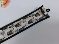 ループ付きリコーダーケース☆白くまCafe　アイボリー　ハンドメイド
