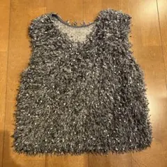 しまむら　シャギーベスト