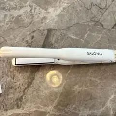 SALONIA ストレートヘアアイロン15mm ホワイト