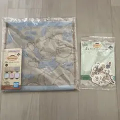 くまのプーさん　一番くじ　ルー　ハンドタオルとステッカーセット