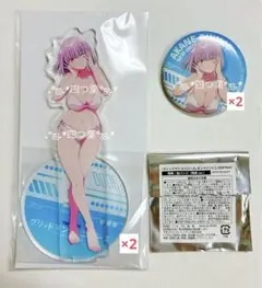 【匿名配送】新条アカネ B賞 アクリルスタンド 缶バッジ グリッドマンユニバース