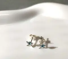 【希少】K14WG ブルートパーズピアス