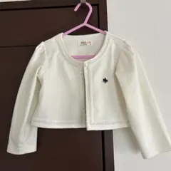 ボレロ　カーディガン　白　95