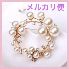 最安値　パールブローチ コサージュ 韓国 パール 卒園式 入園式 卒業式 入学f