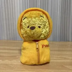 くまのプーさん フード付きぬいぐるみ　ボールチェーン　キーホルダー　 80周年
