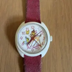 希少 ディズニータイム ゼンマイ式時計 バンビ 101匹わんちゃん - メルカリ