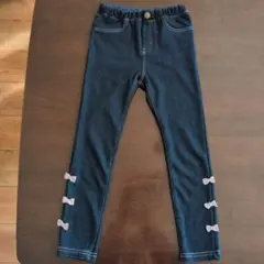 エニィファム 裏起毛 リボンパンツ 120cm 未使用