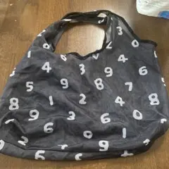 数字柄 メッシュ エコバッグ 収納袋付きのサムネイル