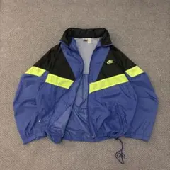 ち*君様 90s NIKE ナイロンジャケット　銀タグ　ドローコード付きoldn