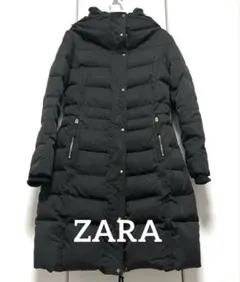 ZARA首元ファー ロングダウンコート