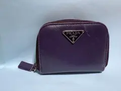 PRADA 財布　古銭入れ　紫