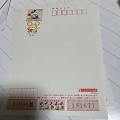 年賀はがき 計10枚　インクジェット紙　ディズニー