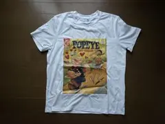 Tシャツ 半袖 POPEYE ポパイ コミックデザイン アート ホワイト 白のサムネイル