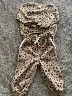 mirror bae. ヒョウ柄 トレーナー・パンツセット 80