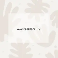 akari様専用ページ