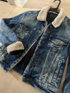 ボア デニムジャケット