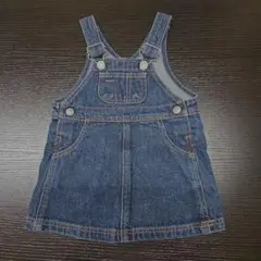 ムージョンジョン ジャンバースカート デニム