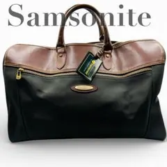 Samsonite サムソナイト ボストンバッグ ナイロン レザー グリーン