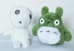 【美品】ジブリ となりのトトロ ＆ もののけ姫 コダマ ぬいぐるみ 2点セット