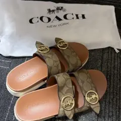 【極美品】COACH コーチ ラバーサンダル ジェリーサンダル ピンク 希少！ 極美品】COACH コーチ ラバーサンダル ジェリーサンダル ピンク 希少