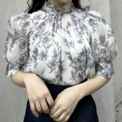 SNIDEL Sustainableオーガンシースルーブラウス