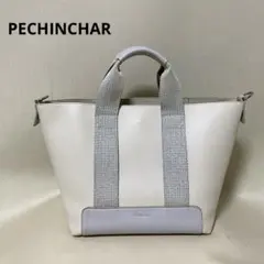 PECHINCHAR ペシンシャ　 テープハンドルスクエアトートバッグ
