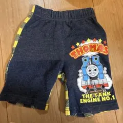 トーマス 半ズボン ネイビー・イエロー チェック