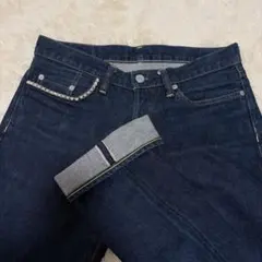 美品　ヒステリックグラマー デニム 赤耳 スタッズ セルビッチ ストレート