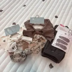 新品未使用　ヘアバンド3点セット　スパッツ　ヘアピン　女の子　まとめ売り