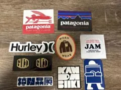 ステッカー 9枚 パタゴニア BLUE BLUE Gucci Hurley 他