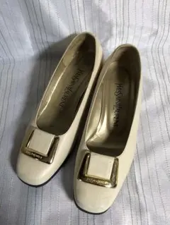 イヴ・サンローラン パンプス 35サイズ 22.5cm ベージュ系