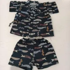 魚柄コットン甚平 サイズ90