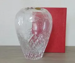 Royal Crystal エッチングデザイン花瓶 高さ約20cm