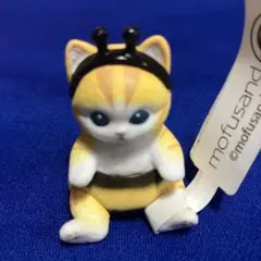 新品タグ付！モフサンド インテリアミニフィギュア3 ミツバチ （茶トラ）②