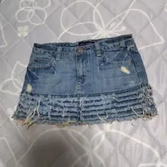 L OVE JUNKIEデニムミニ ダメージ加工のサムネイル