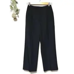 美品✨グラシア｜ストレッチイージーパンツ｜きれいめワイドパンツ｜とろみ｜ブラック