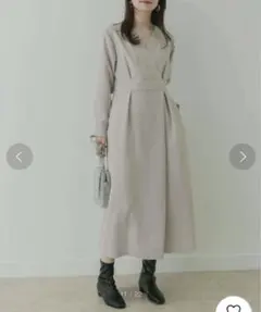 新品タグ付き　KBF+　Vネックカシュクールワンピース